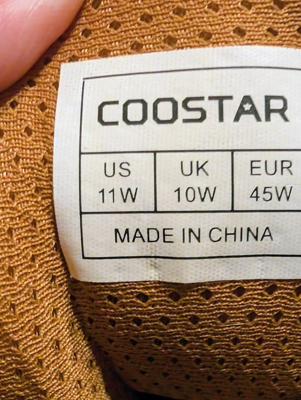 Coostar Heavy Duty Tactical Brown High-Top Waterproof Boots Size 11